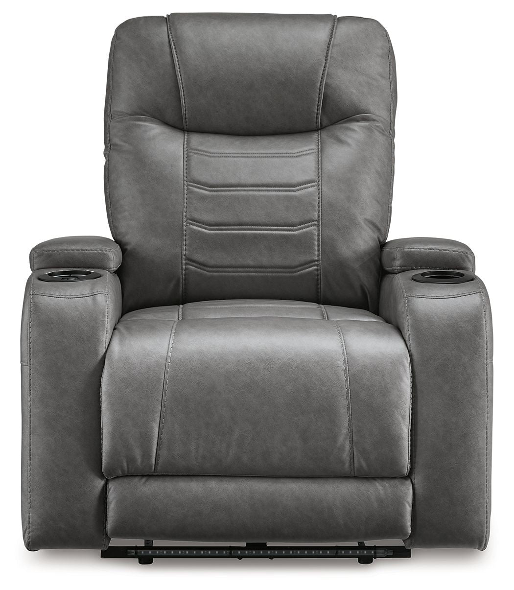 Schooner Rocks - Power Recliner / Adj Headrest - Slate