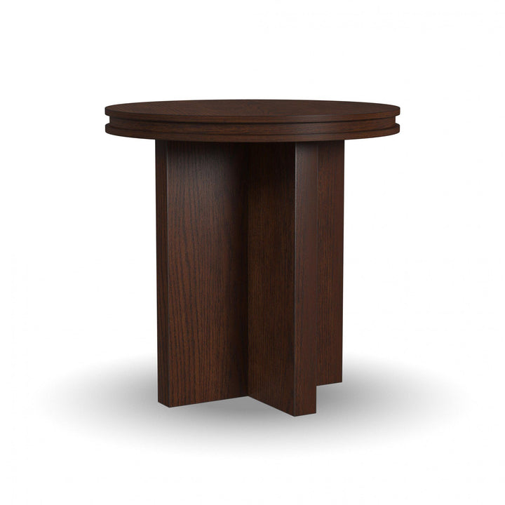 flexsteel-w1026-02-waterfall-round-end-table-brown