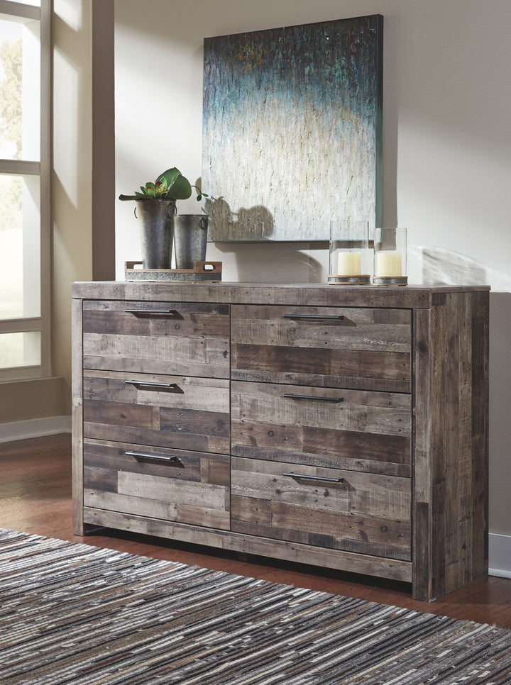 Derekson - Six Drawer Dresser - Multi Gray