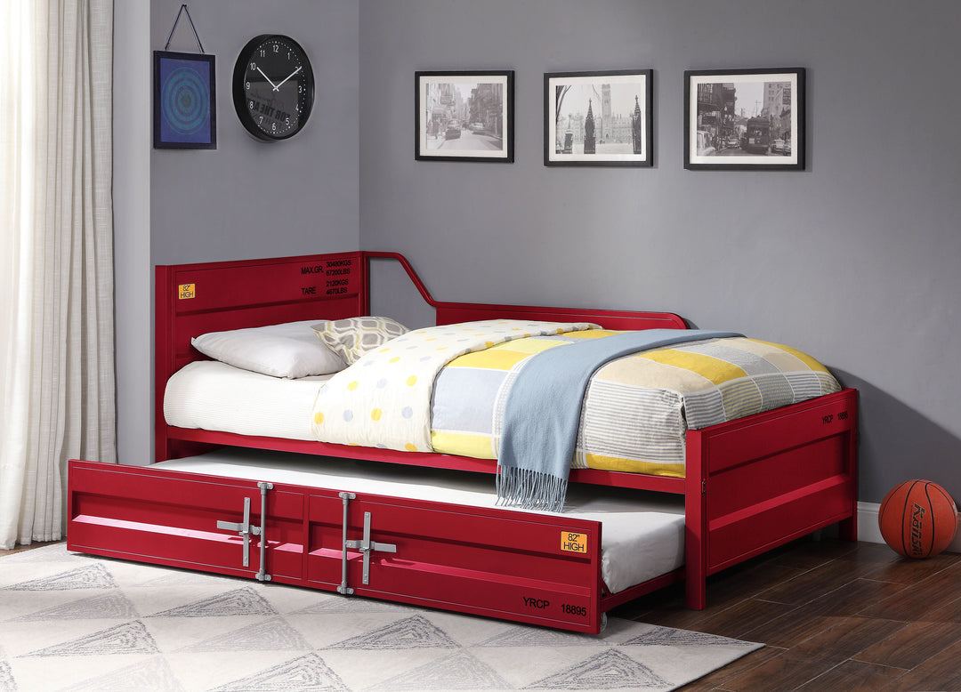 Cargo - Twin Daybed With Trundle - Red