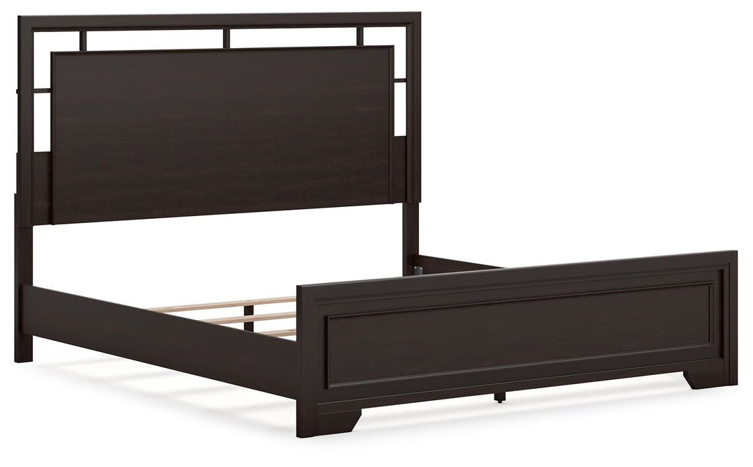 Covetown - King Panel Bed - Dark Brown by Ashley Furniture product image