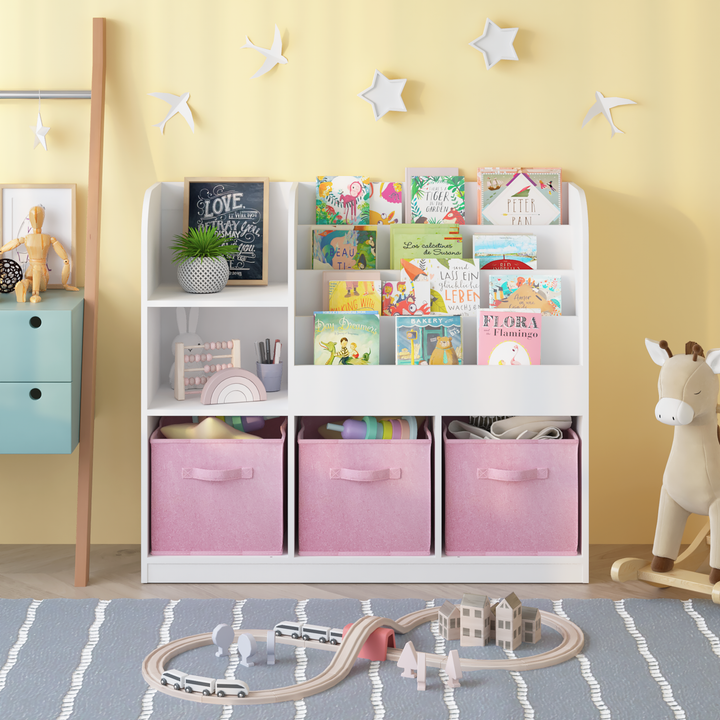 kids-bookcase-and-bookshelf-multifunctional-bookcase-white-pink