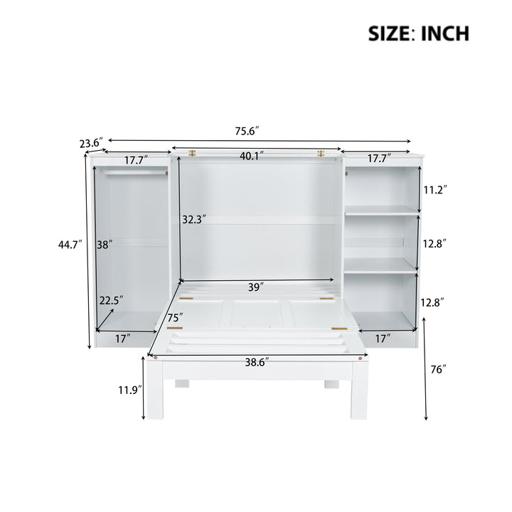 2twin-size-murphy-bed-with-bedside-shelves-and-wardrobe-white