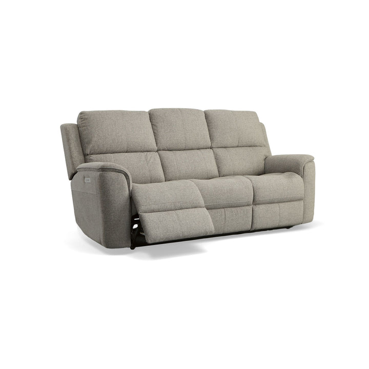 Flexsteel 1041-62PH-42501 Henry  Power Reclining Sofa With Power Headrests & Lumbar  Fog