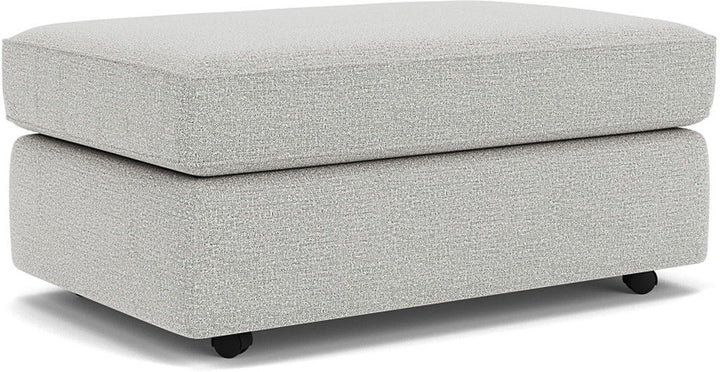 Vail Fabric Cocktail Ottoman with Casters