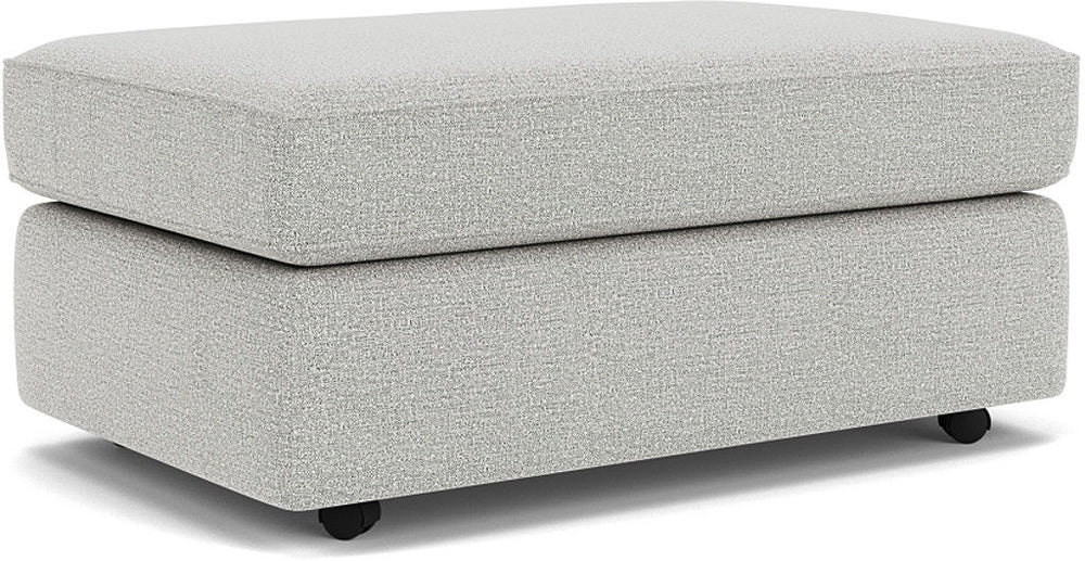 Vail Fabric Cocktail Ottoman with Casters