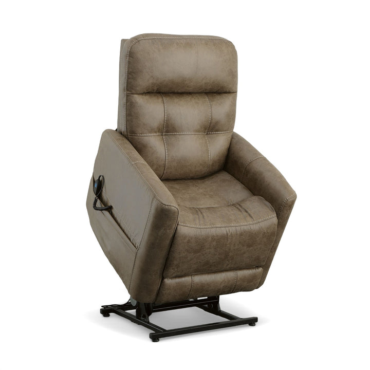 Kenner Power Lift Recliner With Power Headrest &amp; Lumbar Sand