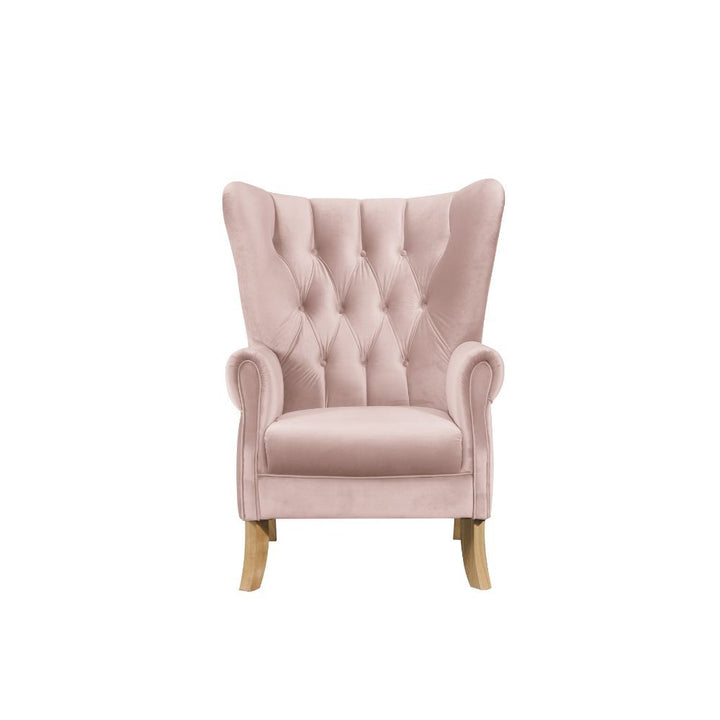 Adonis - Accent Chair - Blush Pink Velvet