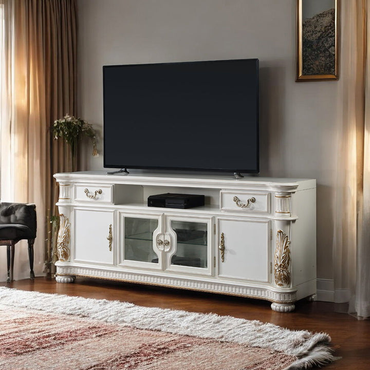 Vendome II - TV Stand - Antique Pearl