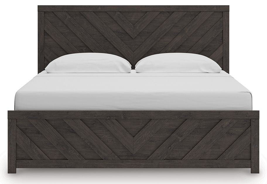 Prendonea - King Panel Bed - Charcoal by Ashley Furniture product image