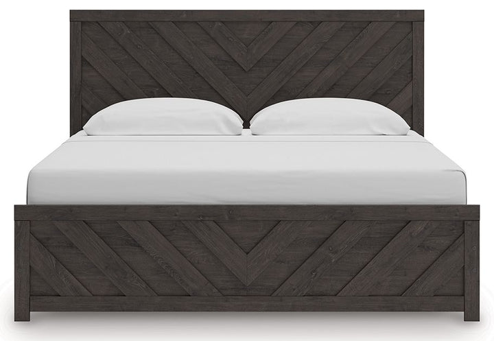 Prendonea - King Panel Bed - Charcoal by Ashley Furniture product image