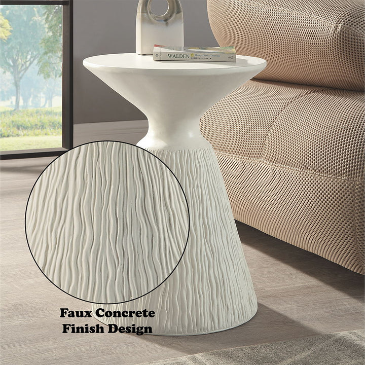 Duane - Accent Table - Natural White
