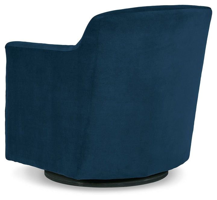 Bradney - Swivel Accent Chair - Blue