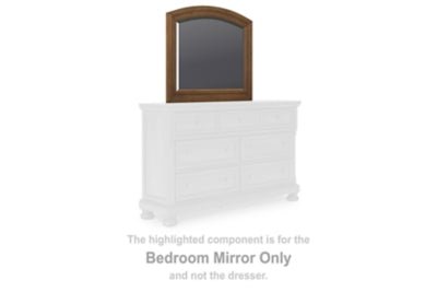 Feddinger Bedroom Mirror - Light Brown Mirror modern furniture Contempo Furniture