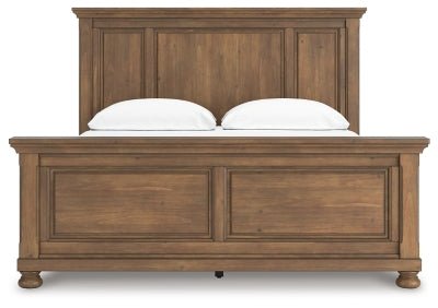 Feddinger California King Panel Bed - Light Brown Panel Bed modern furniture Contempo Furniture