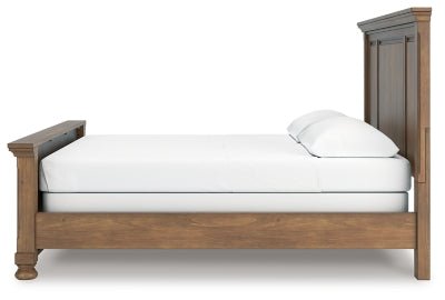 Feddinger California King Panel Bed - Light Brown Panel Bed modern furniture Contempo Furniture