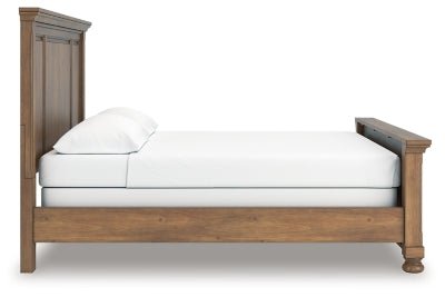 Feddinger California King Panel Bed - Light Brown Panel Bed modern furniture Contempo Furniture