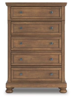 Feddinger Chest of Drawers - Light Brown Accent Chest modern furniture Contempo Furniture