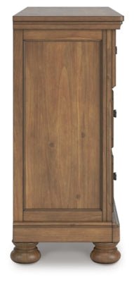 Feddinger Dresser - Light Brown Dresser modern furniture Contempo Furniture