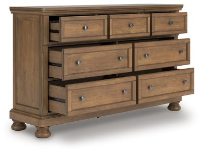 Feddinger Dresser - Light Brown Dresser modern furniture Contempo Furniture