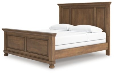 Feddinger King Panel Bed - Light Brown Panel Bed modern furniture Contempo Furniture