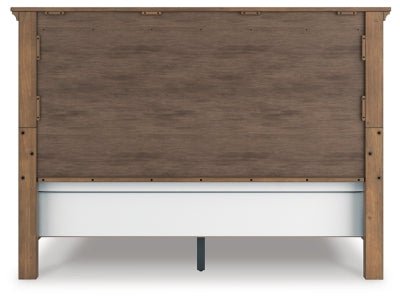 Feddinger King Panel Bed - Light Brown Panel Bed modern furniture Contempo Furniture