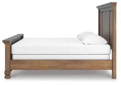 Feddinger King Panel Bed - Light Brown Panel Bed modern furniture Contempo Furniture