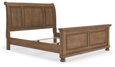 Feddinger King Sleigh Bed - Light Brown Sleigh Bed modern furniture Contempo Furniture