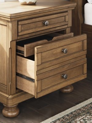 Feddinger Nightstand - Light Brown Accent Nightstand modern furniture Contempo Furniture