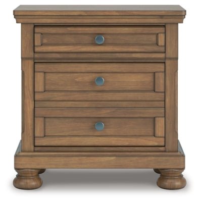 Feddinger Nightstand - Light Brown Accent Nightstand modern furniture Contempo Furniture
