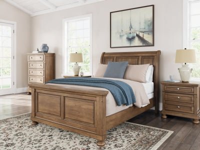 Feddinger Nightstand - Light Brown Accent Nightstand modern furniture Contempo Furniture