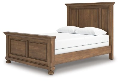 Feddinger Queen Panel Bed - Light Brown Panel Bed modern furniture Contempo Furniture