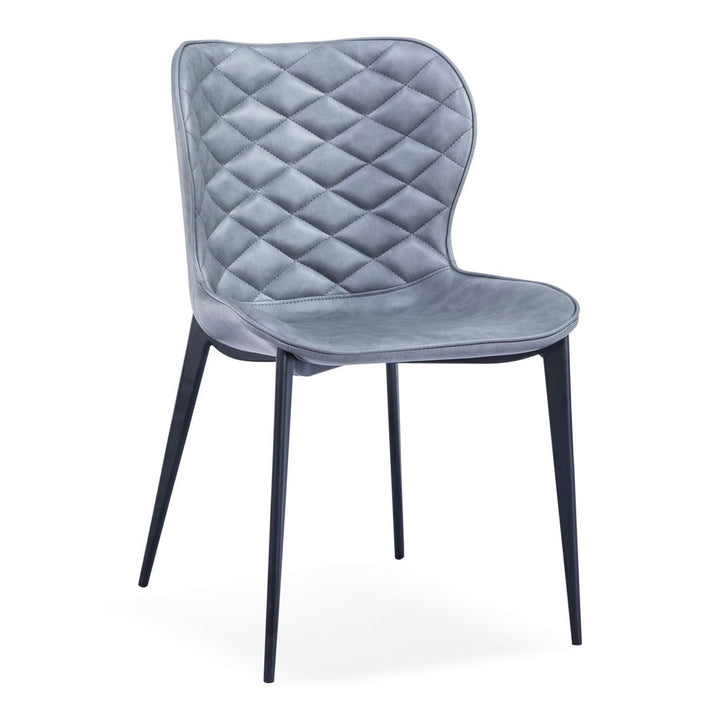 Felicia - Modern Grey &amp; Black Dining Chair (Set of 2)