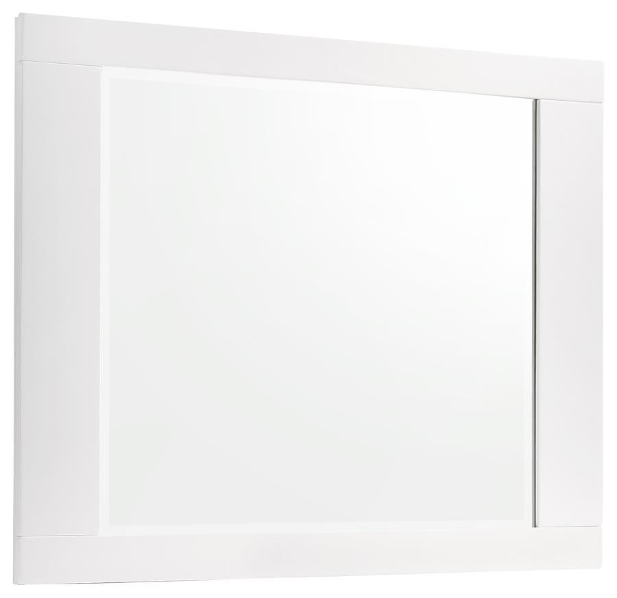 Felicity - Dresser Mirror - White High Gloss Mirror modern furniture Contempo Furniture
