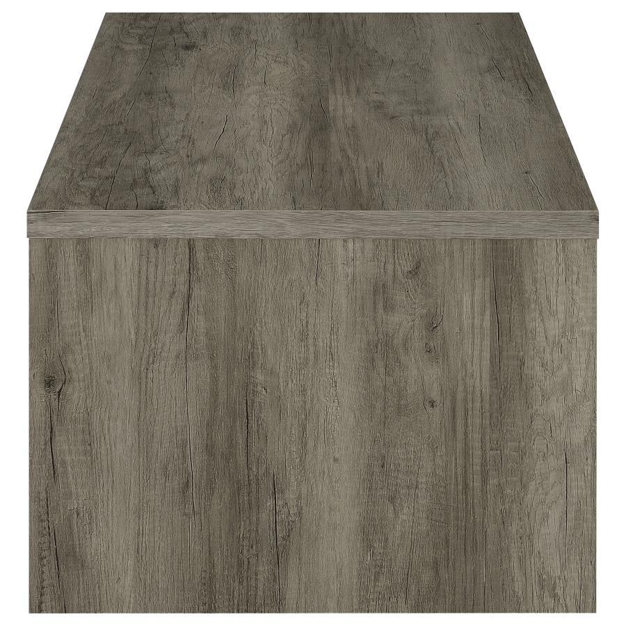 Felix - 2 - Drawer Engineered Wood Coffee Table - Gray Driftwood Coffee Table modern furniture Contempo Furniture