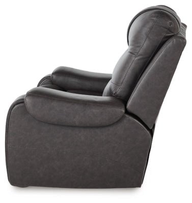 Femley Recliner - Dark Gray Rocker Chair modern furniture Contempo Furniture