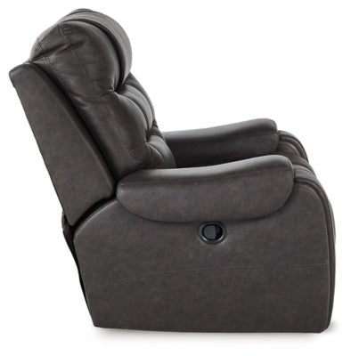 Femley Recliner - Dark Gray Rocker Chair modern furniture Contempo Furniture