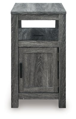 Fendenmore Chairside End Table - Dark Gray Chair Side Table modern furniture Contempo Furniture