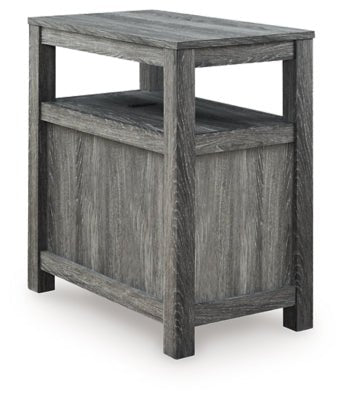 Fendenmore Chairside End Table - Dark Gray Chair Side Table modern furniture Contempo Furniture