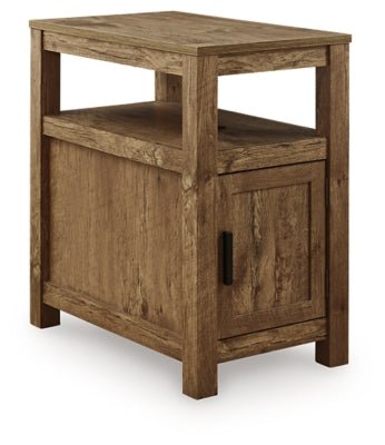 Fendenmore Chairside End Table - Light Brown Chair Side Table modern furniture Contempo Furniture