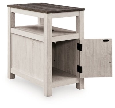 Fendenmore Chairside End Table - White Chair Side Table modern furniture Contempo Furniture