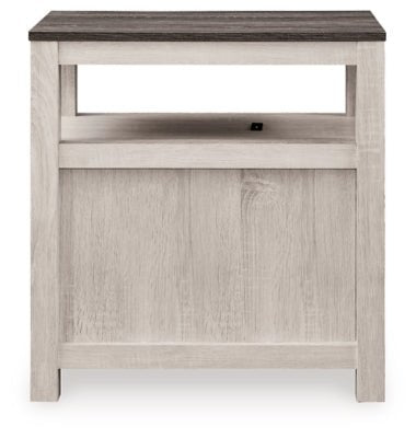 Fendenmore Chairside End Table - White Chair Side Table modern furniture Contempo Furniture