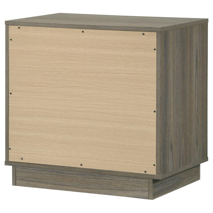Fenwick - 2 - Drawer Nightstand Bedside Table - Gray Oak Accent Nightstand modern furniture Contempo Furniture