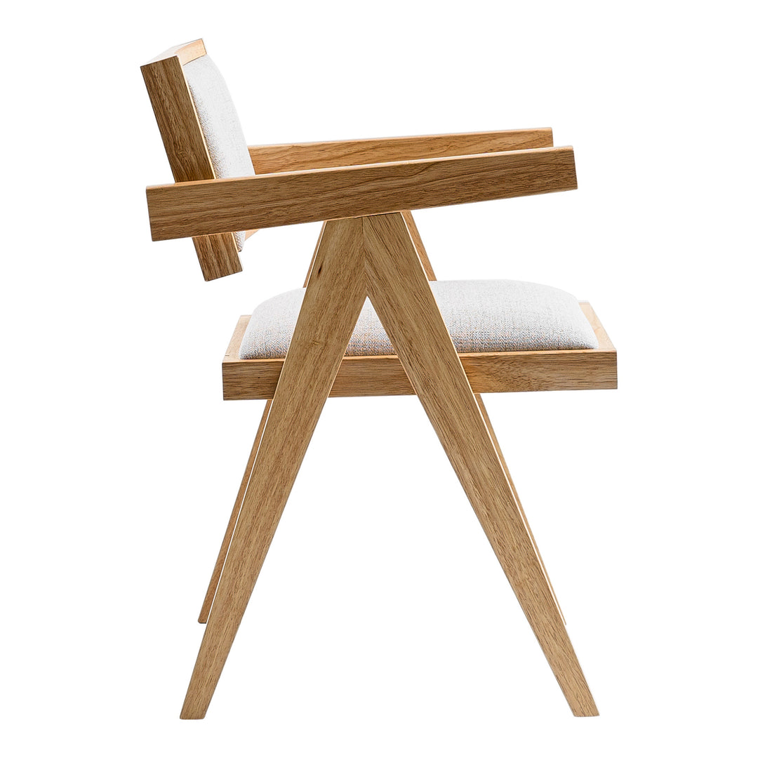 Fern - Modern Natural and Beige Dining Chair Set of 2