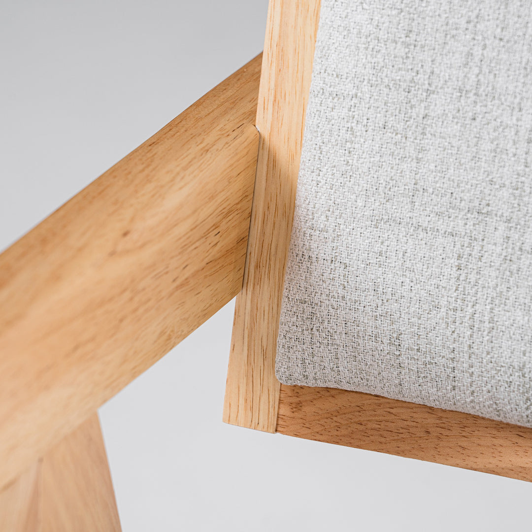 Fern - Modern Natural and Beige Dining Chair Set of 2