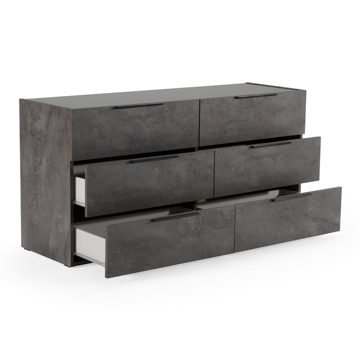 Ferrara - Modern Volcano Oxide Grey Dresser