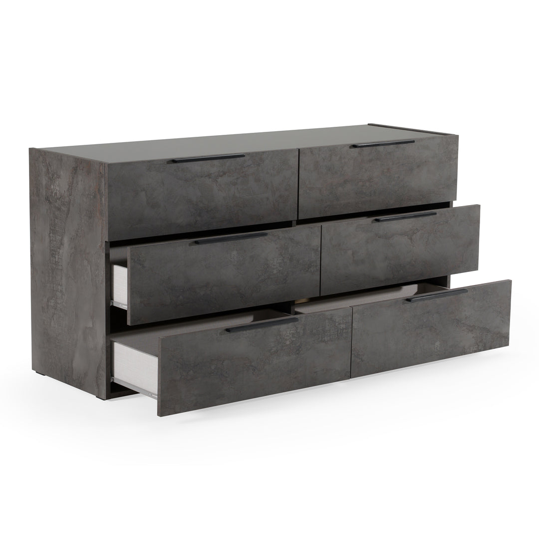 Ferrara - Modern Volcano Oxide Grey Dresser