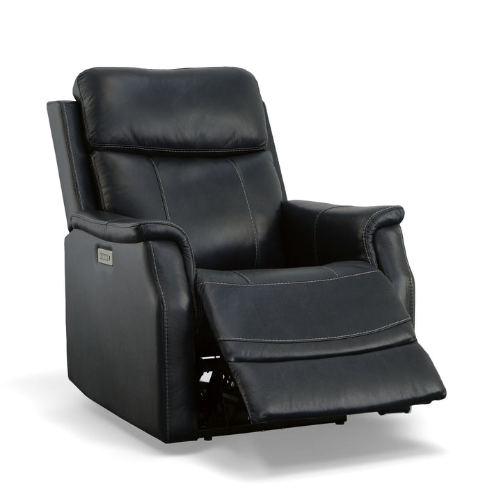 Easton Power Recliner With Power Headrest &amp; Lumbar Ocean