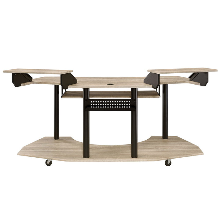 Eleazar - 71" Music Studio Desk - Natural Oak