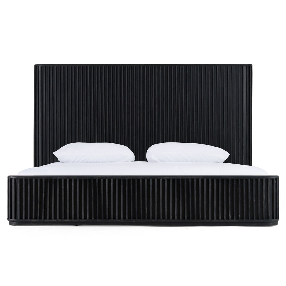 Fields - Modern Black Acacia Bed
